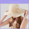 Summer Straw Sun Hat For Women With Wide Brim And Breathable Mesh For Outdoor Sun Protection