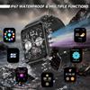 LIGE Colorful Breathing Light Smart Watch 1.96inch Bluetooth Call Health Monitoring Sports Fitness Waterproof Smart Watch