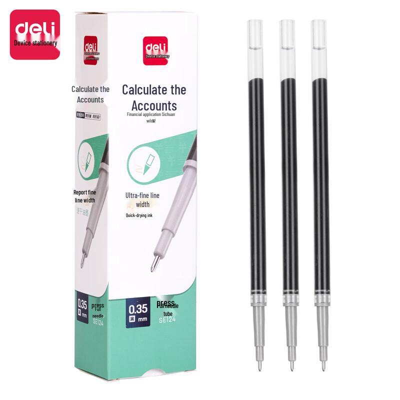 Deli SE124 Quick-Dry Gel Pen Refills