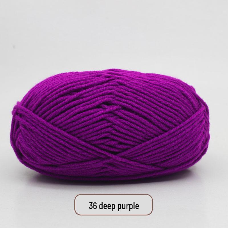 5-Strand Milk Cotton Yarn Scarf & Hand-Knitted Hat Yarn - Baby Soft, Medium Thickness, Free Shipping