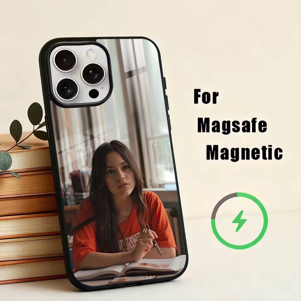 

j-Jenna Ortega Phone Case For iPhone17,16,15,14,13,12,11 Plus,Pro Magnetic with Magsafe Wireless Charging iPhone12PRO