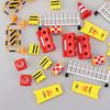 Mini Ensemble Barrage Routier Accessoires de Scène d'Autoroute Miniature Barricades Miniatures pour Décoration de Maison Miniature Éducation Jeu de Rôle