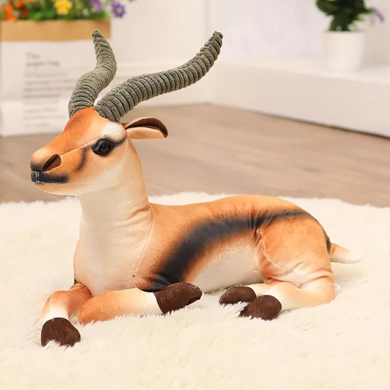40/43cm Anime Pluche Speelgoed Antilope Pluche Speelgoed Levensgetrouwe Dieren Simulatie Gevuld Poppetje Kawaii Speelgoed Voor Kinderen 40cm