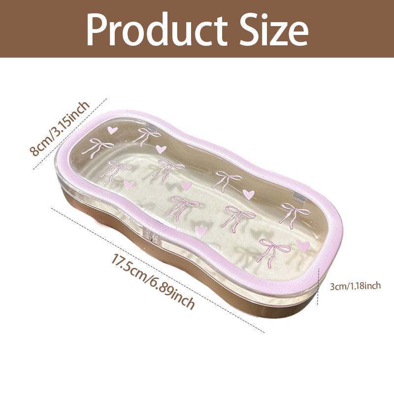 

Футляр для очков, твердый корпус, прозрачный футляр для очков, симпатичный держатель для солнцезащитных очков и очков для чтения 1pc