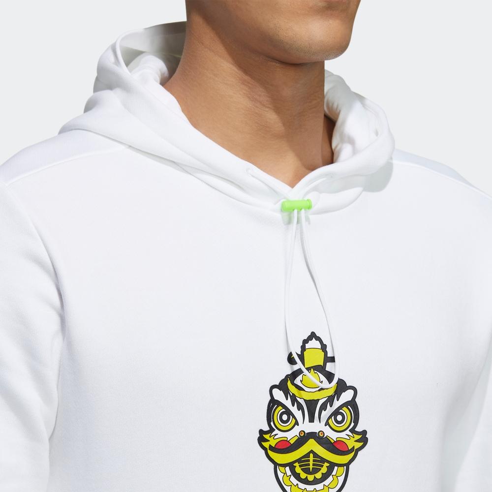 Adidas Sweatshirts Men's White Hooded Moderate Regular H43798