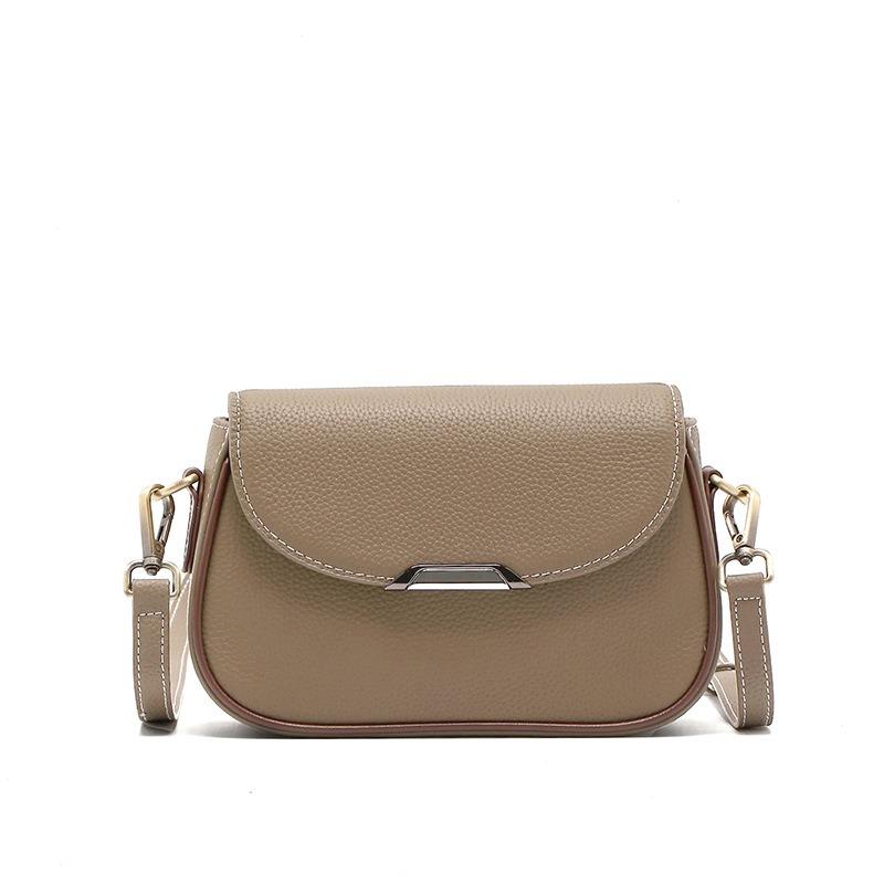Damenledertasche Damen Umhängetasche neue Retro Pendler Schultertasche vielseitige kleine quadratische Tasche