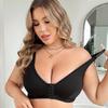 Front-clasp Thin Non-magnetic Underwire-free Bra for Women Cross-border Gathered Breast-lifting and Breast-controlling Nursing Bra