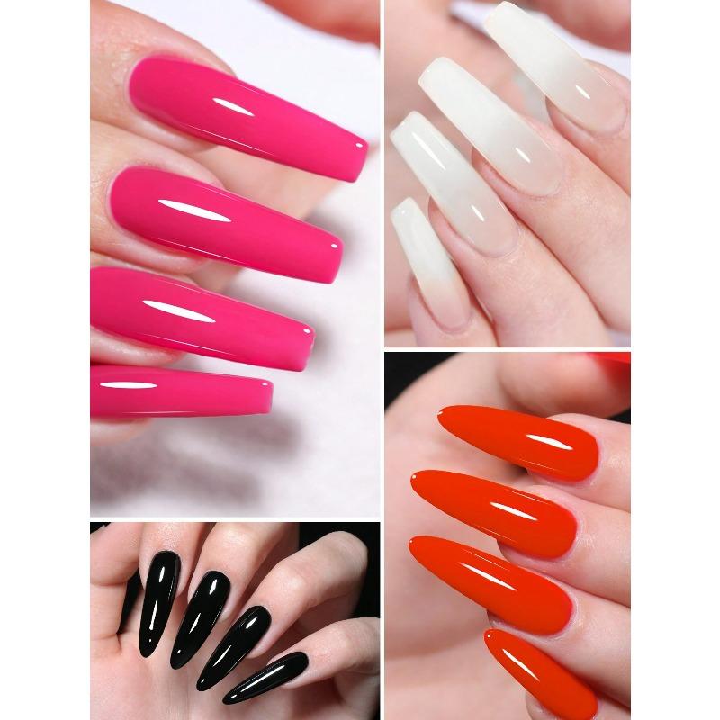 1pc 7.3ml Gel Nail Polish, French Nail Polish, Soak Off UV Light Cure Gel Polish, Art Design Manicure Salon DIY Salon Gel