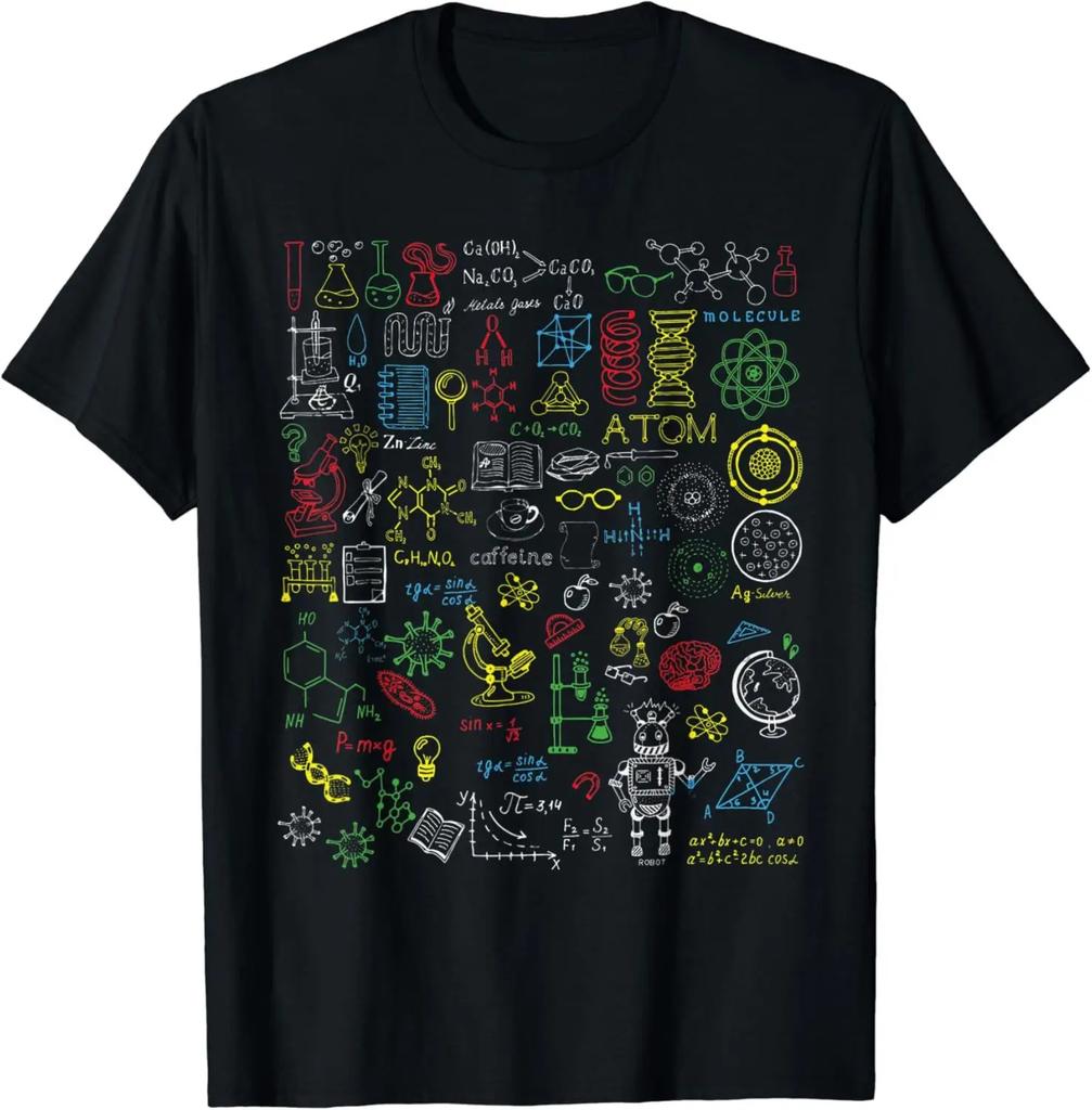 Secret Funny Science Biology Physic Math Lover TShirt Funny Science Clothing Tops Cotton Graphic T Shirts Camisetas
