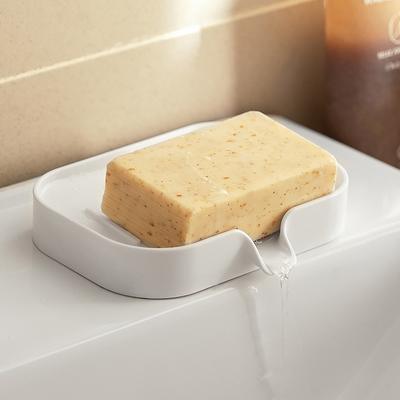 Haushalt Seifenbox Kein Wasser Mit Wasser Seifenbox Wandhängend Arbeitsplatte Doppelzweck Abtropfgestell Für Badezimmer Küche Weiß