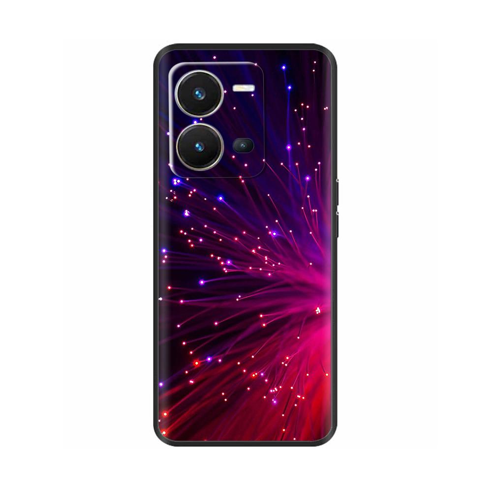 Cute Silicon Phone Case For Vivo X80 Lite 5G Case 2022 Black Silicone Soft TPU Back Cover for vivo X80 Lite X80Lite Bumper Capas
