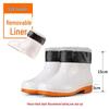 White High-Top Rain Boots: Acid, Alkali, Corrosion Resistant, Waterproof, Oilproof Farm Shoes