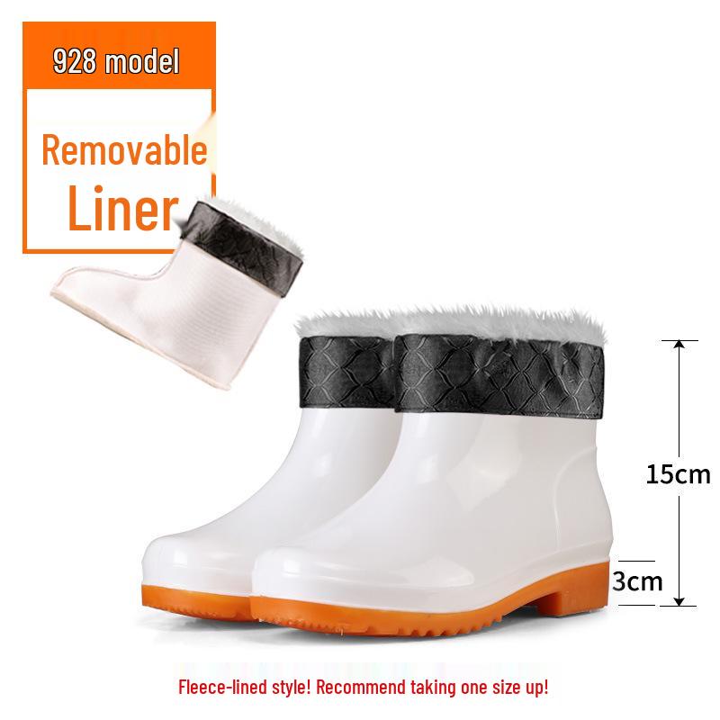 White High-Top Rain Boots: Acid, Alkali, Corrosion Resistant, Waterproof, Oilproof Farm Shoes