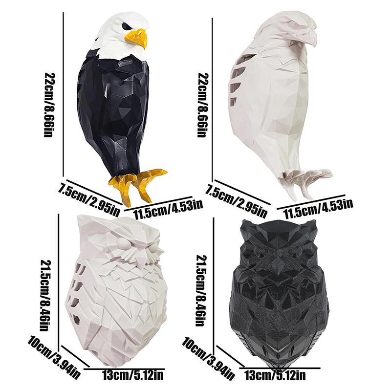 Bird Wall Lamp Halloween Owl Eagle Shape Projector Modern Creative Atmosphere Sconce Light 3D Print Body Animal Lighting Lustre
