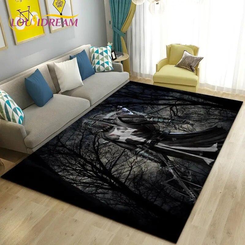 Cavalier Knight Templar Crusaders Game Area Rug Large,Carpet Rug for Living Room Bedroom Sofa Doormat Kitchen,Non-slip Floor Mat