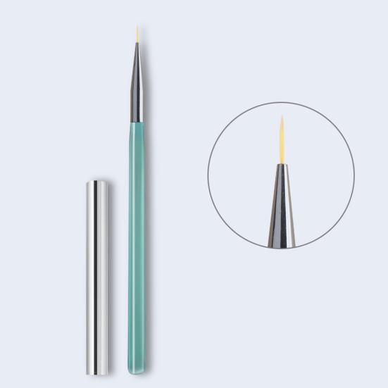 Nail Art Brush Soft Bristles Grip Comfortable Long Handle Reusable Draw Lines Plastic DIY UV Gel