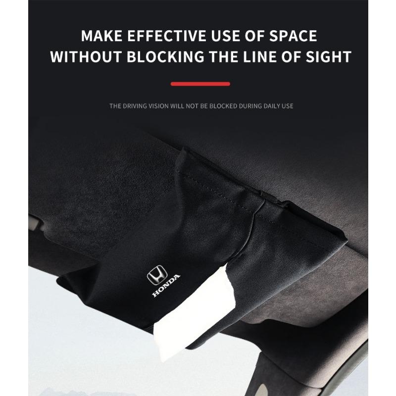 1Pcs Car Tissue Box Holder Sun Visor Seat Back Car Accessories for Honda Civic Accord CRV Fit Jazz Odyssey Vezel Pilot HRV Styling Insight