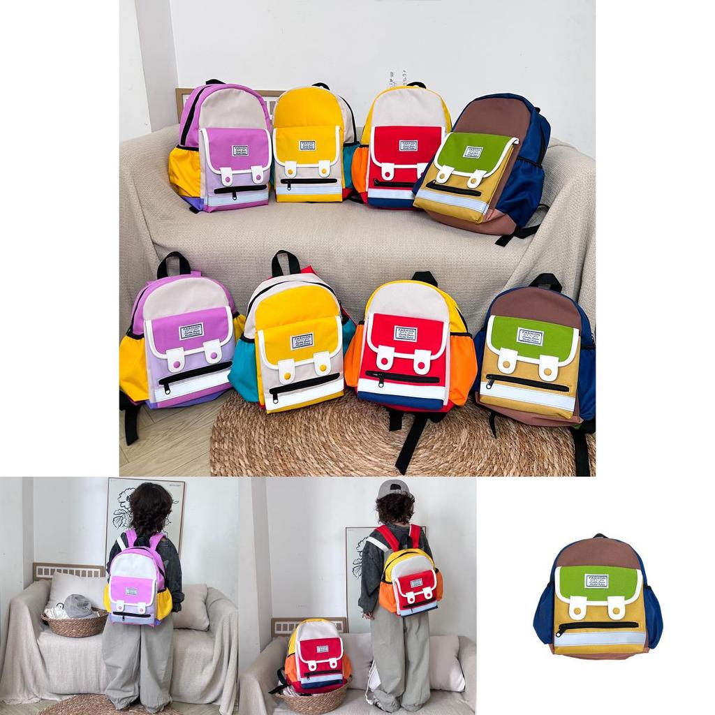 Stylish Korean Version Ins Children's Backpack With Colorful Letter Design For Kids Aged 3 To 5 Years