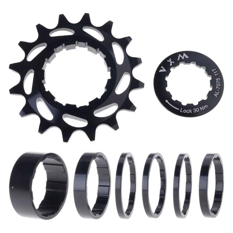 Kits de Conversion Single Vitesse pour Vélos 16T 18T, Cassettes Freewheels Roue en Alliage d'Aluminium pour Vélos Single Vitesse