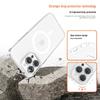 Compatible with Apple iPhone 16 Pro Max: Transparent Magnetic Frosted Protective Case