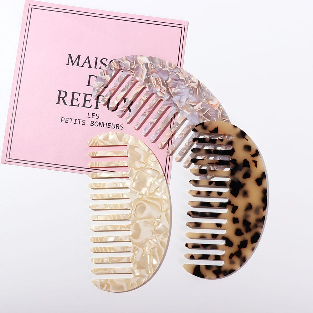 Fashion Acetate Hair Combs Tortoise Shell Hairdressing Comb Hair Styling Tool Hair Cutting Brush