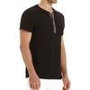 Men's Casual Sports -color T-shirt And Shirt, Men's Round-neck Short-sleeved Top