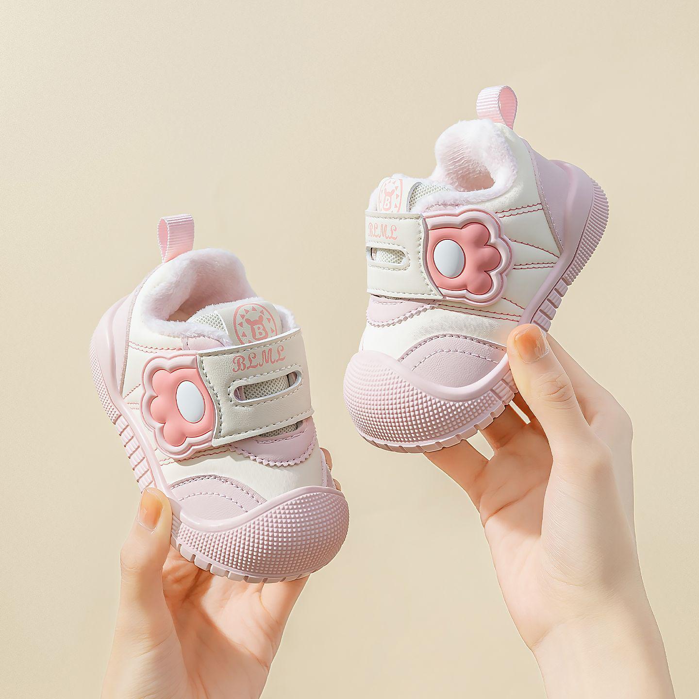 

Bramila 2025 Winter Baby First Walker Shoes: Men s Leather Upper, Girls Soft Sole, Non-Slip Fleece-Lined. 17 - Insole 12.8cm for Foot 11.8cm розовый