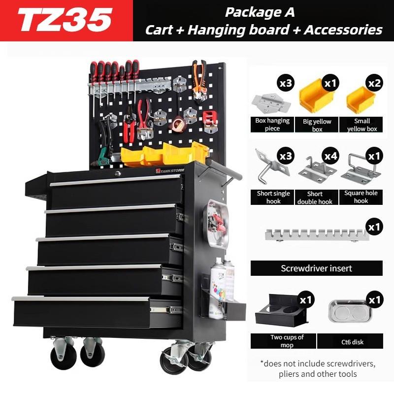 Multifunctional Mobile Cabinet Trolley Tool Box Trolley Tool Cart Storage Toolbox Tank Drawer Auto Repair Cart