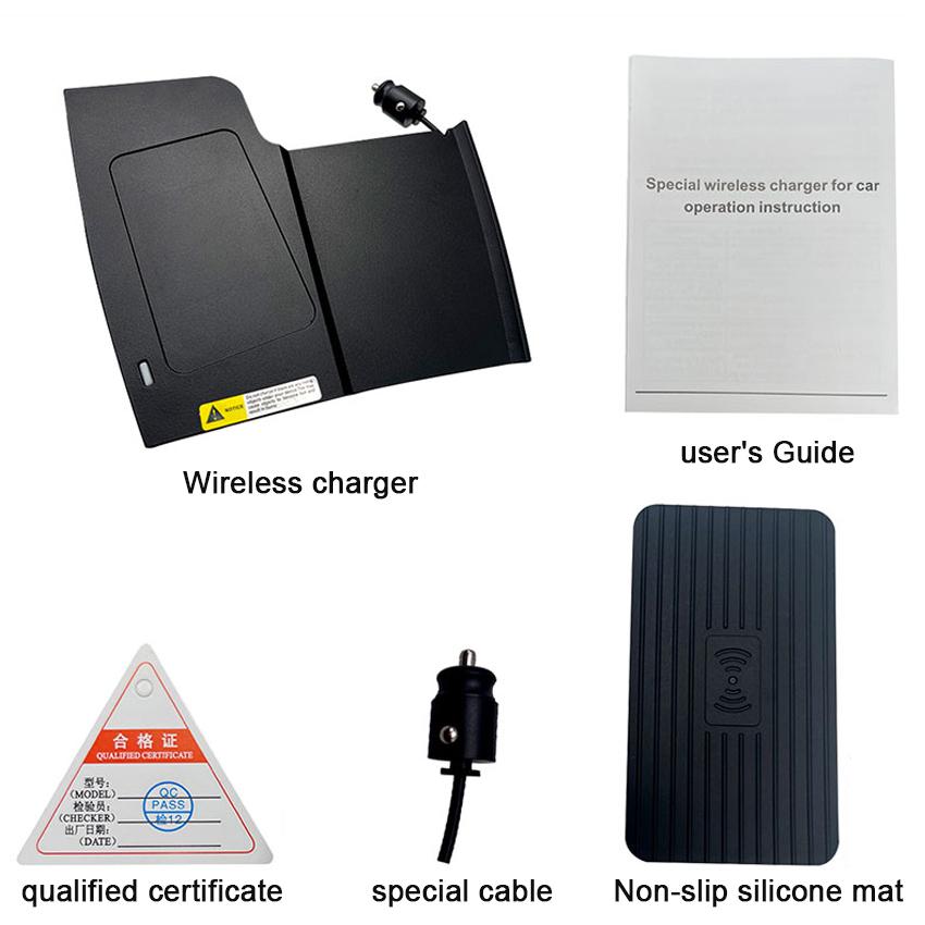 

Автомобильное беспроводное зарядное устройство QI мощностью 15 Вт для Ford Focus 18-2019, специальный держатель для мобильного телефона, крепление для прикуривателя, автомобильные аксессуары