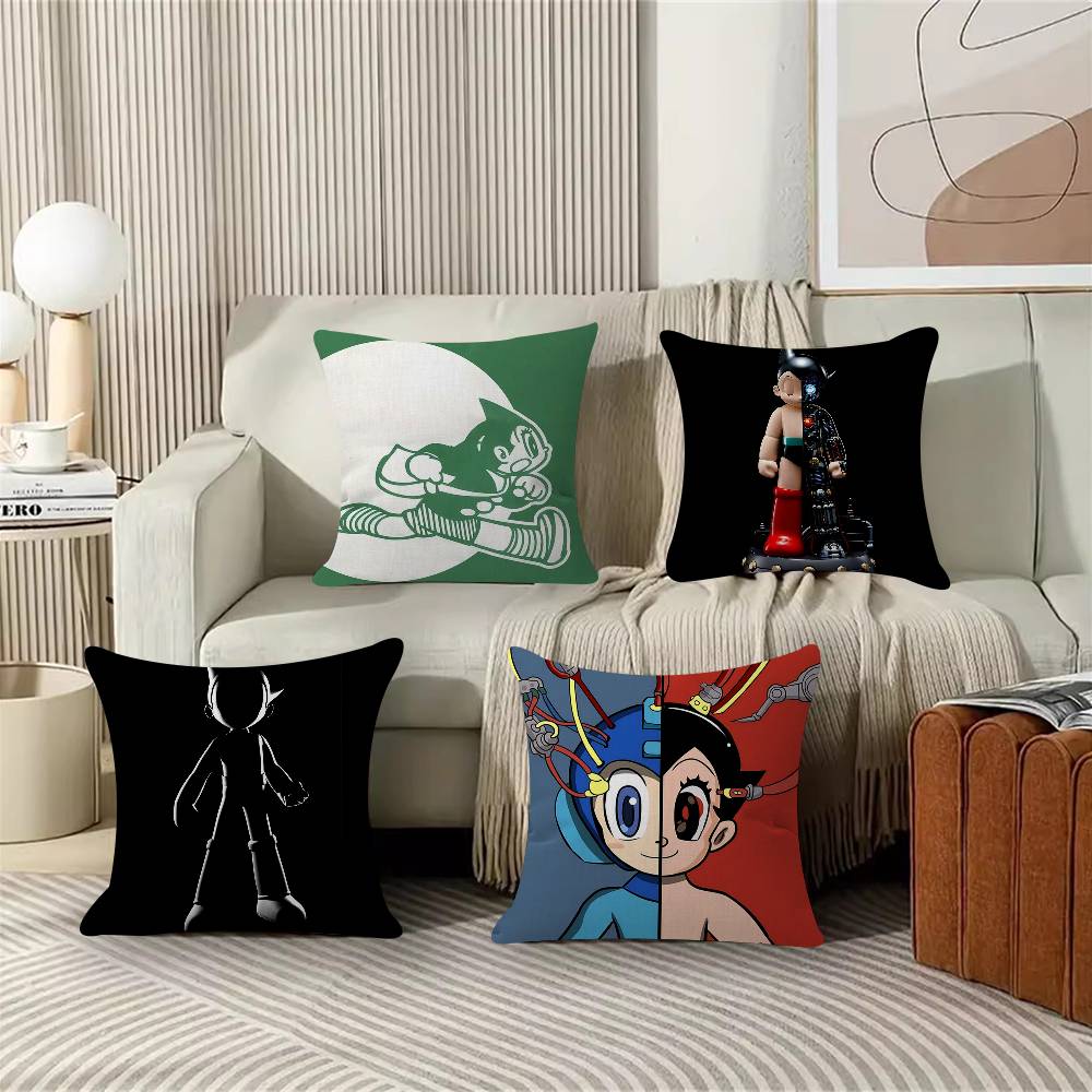 Astro Boy Running Pillow Cover Sofa Cushion Cover Home Room Decoration Children Gift