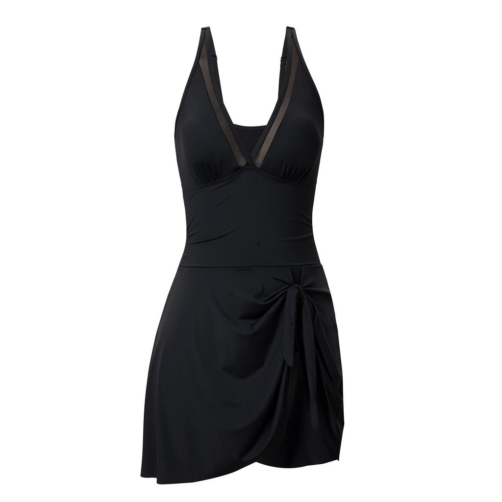 2025 Bestseller Conservative Solid Color Women's One-Piece Swimsuit - European and American Style