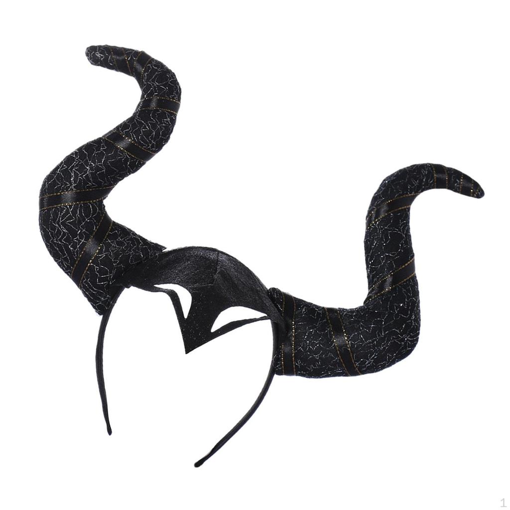 Devil Horns Headband for Women And Girls, Halloween Hair Hoop Costume Events