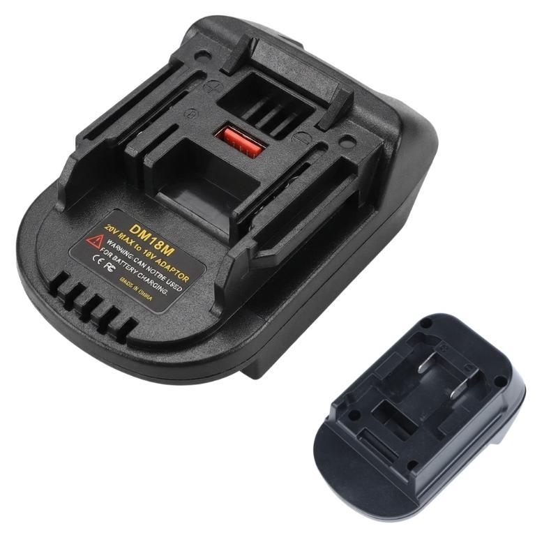 1Pcs DM18M Power Tool Battery Adapter High Quality ABS Heat Resistant for Professional DIY Modification Projects