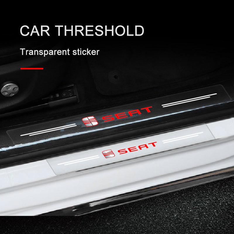 Auto Einstiegsleistenaufkleber Kratzfest Transparente Folie Schutz für SEAT Leon FR 5 6 Alhambra MK3 MII Altea 5F Ibiza Toledo Cordoba