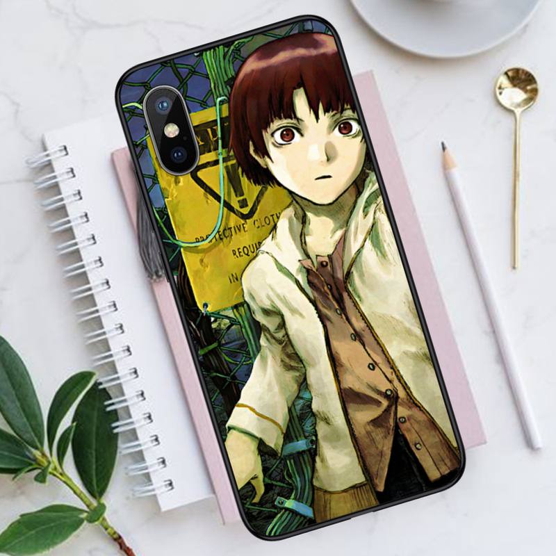 Serial Experiments Lain Phone Cases for iPhone 11 12 13 Mini Pro XS MAX 8 7 Plus X SE 2020 XR Luxury Brand Shell Funda