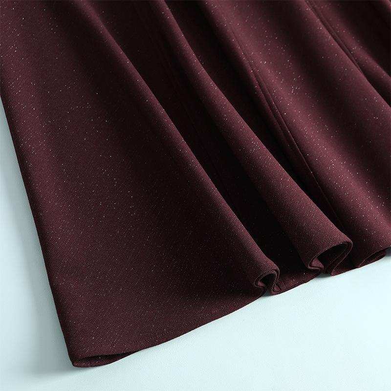 2026 Spring Women's High Waist A-Line Mid-Length Skirt with Wide Hem