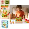 Wooden Pulling And Cutting Carrot Insect Catching Game Children Puzzle Toy For Cognitive Development