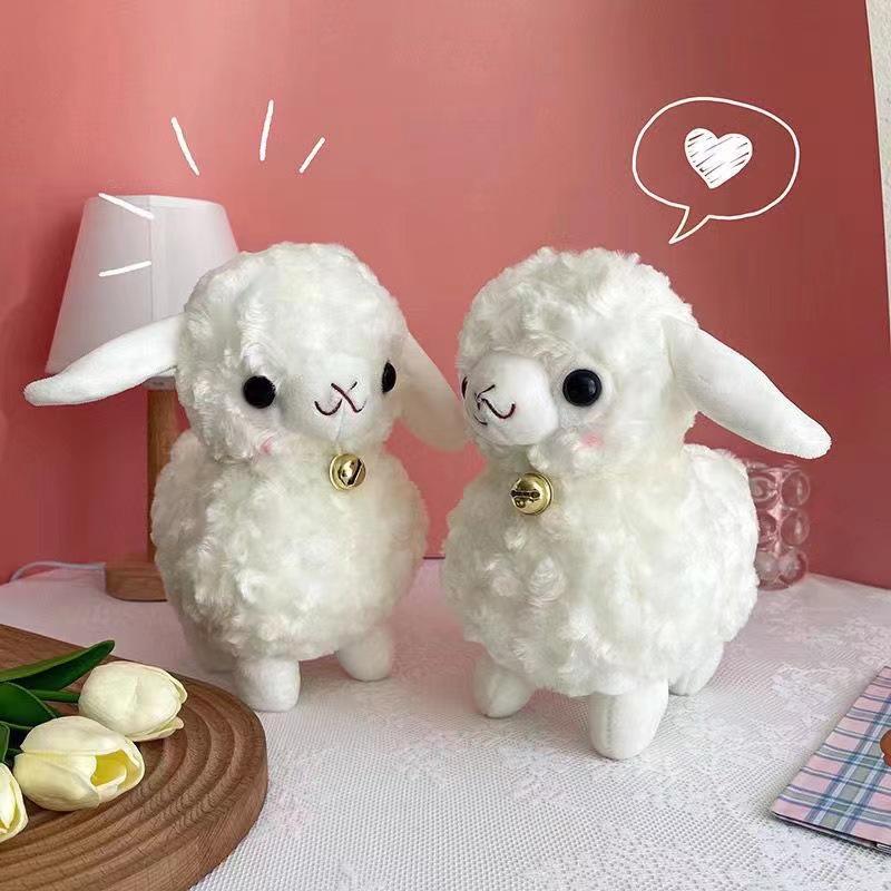 

Cute Bell Sheep Lamb Plush Toy: Claw Machine Doll & Wedding Toss Ornament 25cm