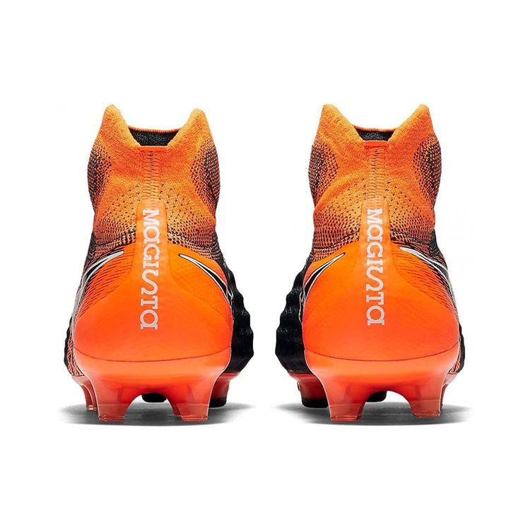 Nike Magista Obra 2 Elite DF FG Grey Total Orange Men Sneakers Dark-Grey Black-Total-Orange-White AH7301-080