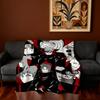 Anime N-NARUTO-ES A-Akatsuki Blanket Super Warm Comfortable Plush Throw Blanket Child Home Sofa Bedroom Gift
