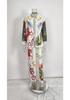 2026 Spring Women's European & American Loose Casual Printed Shirt & Wide-Leg Pants Set