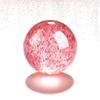 Putuo Mountain Natural Strawberry Crystal Bracelet for Women with Lotus Beads for Good Love Luck and Marriage, Pink Crystal Bracelet