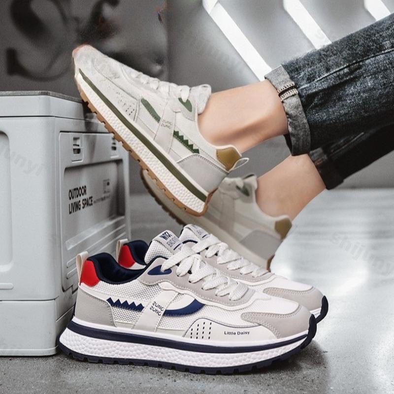 Fashion 2025 New Summer Men's Mesh Breathable Casual Sports Shoes Outdoor Walking Fashion Trend Comfortable Thick Soled Chunky sneakers