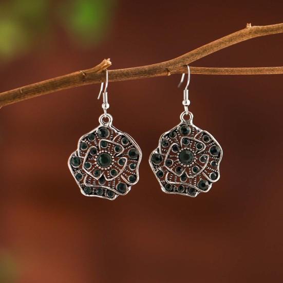 1Pair Dangle Earrings Anti-oxidation Anti-allergic Easily Apply Boho Dangle Drop Earrings for Girl