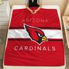 1Pc Arizona Cardinals Print Flannel Blanket, High quality Comfortable for All Seasons, Home Decor, Warmth and Comfort, Perfect for Gifts