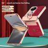 For Huawei Pocket 2 Case Ring Holder Rhinestone Decor PU Leather PC Folding Phone Cover