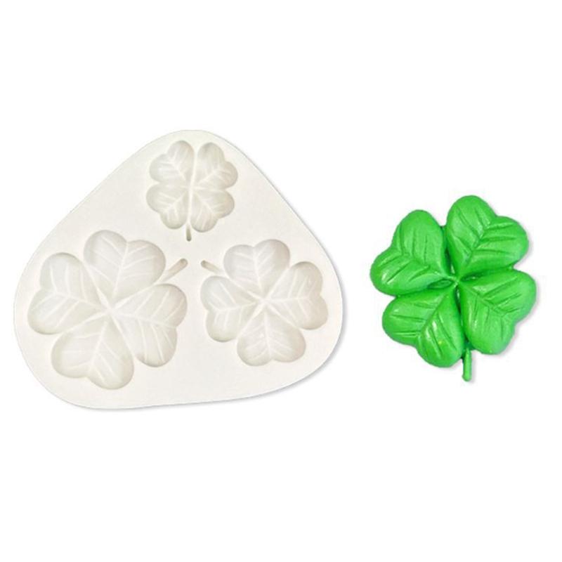 Casting Mold Four Leaf Clover Shape DIY Crafts Jewelry Casting Tool Handmade Craft Flexible and Smooth Gift for Kids