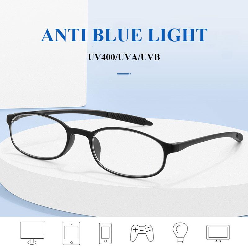 2 PCS Anti Blue Rays Reading Glasses  +4.00  black/brown