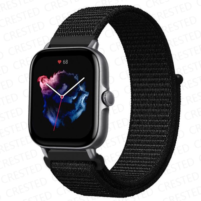 20mm 22mm Watch Band For Amazfit GTS/2/2e/4/3/mini GTR 4/2/3/Pro 47mm stratos 3 Nylon Bracelet pulseira correa Amazfit bip strap