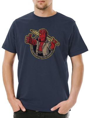 Pánské tričko Hell B Logo agenta Film Hellboy Mike Mignola Chlapec Anung Un Rama